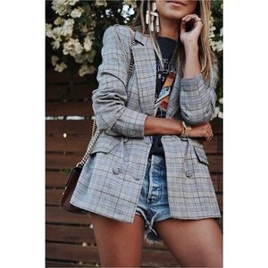 MAJORELLE Rhea Blazer in Pewter